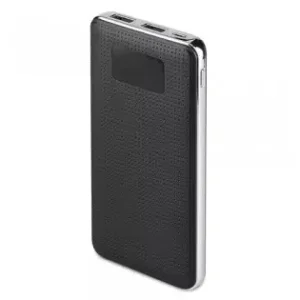 Power Bank 10000mah Piele/crom -Negru Cumpărături sigure