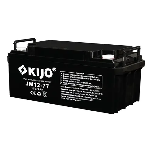 Expediere rapidă Acumulator Pb-acid AGM Deep Cycle, 12V, 77Ah, conector M8 - KIJO JM12-77