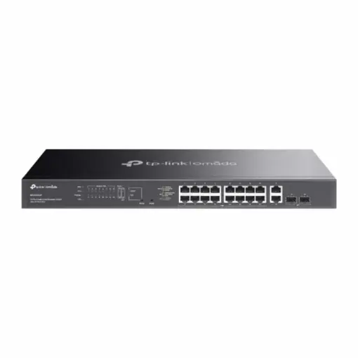 Cumpărături sigure Switch 16 porturi PoE RJ45 Gigabit, 2 x SFP 1G, 2 x RJ45 1G, Easy Managed, 1U - TP-Link Omada ES220GMP