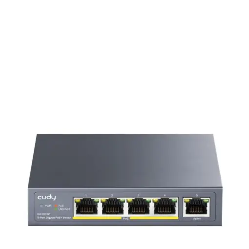 CUDY 5-Port Gigabit PoE+ Switch 60W Cumpărături sigure