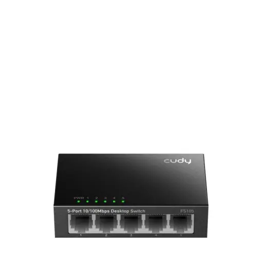 Popular CUDY 5-Port 10/100 Mbps Metal Switch