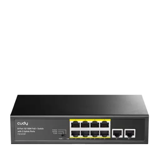 CUDY 8-Port 10/100M PoE+ Switch 2 UPLINK Ieftin