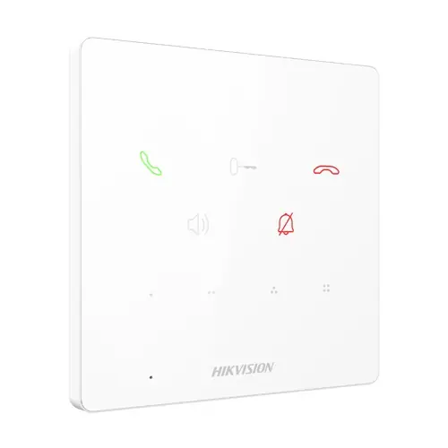 Cumpără online Post interior interfon TCP/IP, 9 butoane, PoE, Alarma IN, ALB - HIKVISION DS-KH6000-E1-White