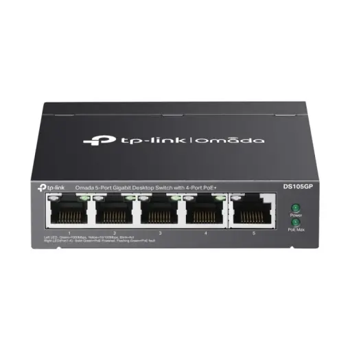 Switch 4 x RJ45 Gigabit PoE, 1 x RJ45 1G, Buget PoE 65W, Unanaged - TP-Link Omada DS105GP Cumpără online