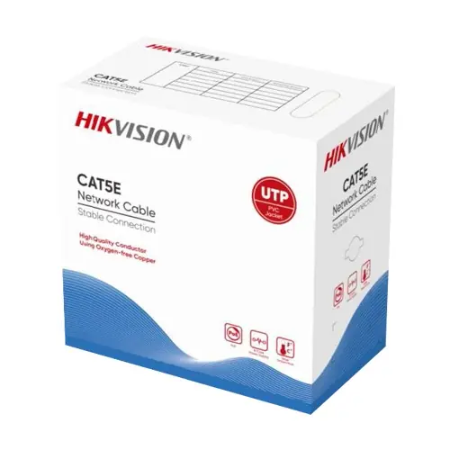 Super ofertă Cablu U/UTP cat5e 0.45mm, cupru integral, cutie 305 metri - HIKVISION DS-1LN5E-EU-C7