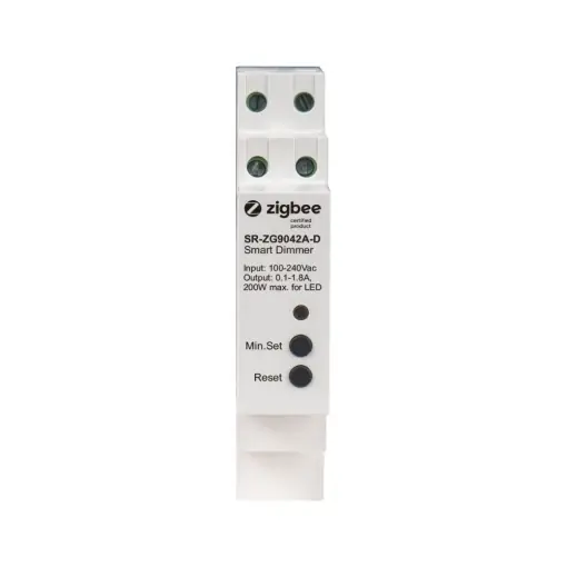 Retur gratuit Variator inteligent (dimmer) Sunricher Zigbee pentru șină DIN, 230V fara nul AC, 400W