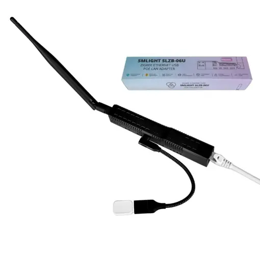 Plată sigură Adaptor WiFi Zigbee SLZB-06U – Ethernet, PoE, USB, (CC2652P)