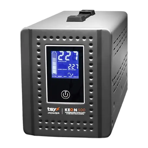 UPS 500VA, repornire automata, afisaj LCD, protectii multiple, Input AC 155-285V UPS-KEON-500VA Cel mai vândut