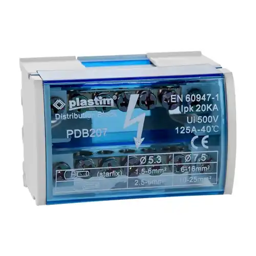 Preferatul clienților Bloc de distributie electrica, 2x7 poli, 125A - Plastim PDB207