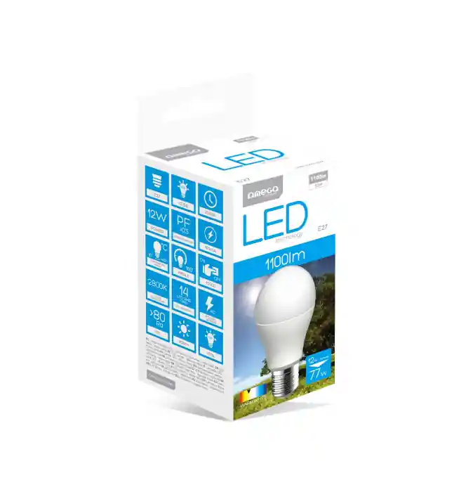 Mai ieftin Bec Led Omega, 42356, bulb eco, 2800K, E27, 12W,1055lm, lumina calda