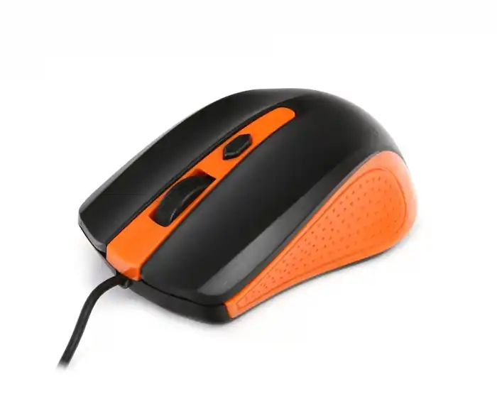 Preț redus Mouse Omega Value OM05O, 1000 DPI, Negru/Portocaliu