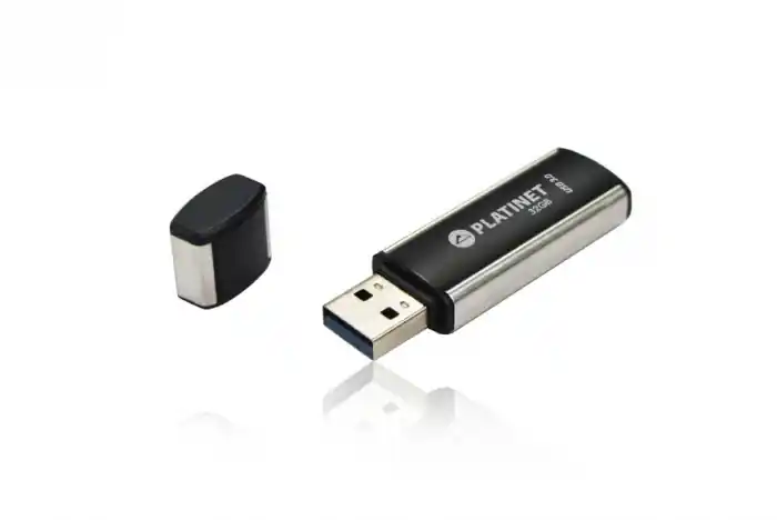 Premium Unitate flash, PLATINET, X-Depo, USB 3.0, 32 GB, Negru/Gri