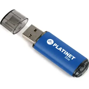 Noutate Memorie USB 2.0 Platinet 32Gb , X-Depo 42967, cu capac, albastra