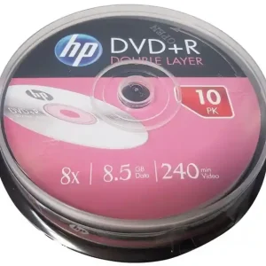 Ultima șansă DVD+R DL 8.5 Gb 8X Double Layer HP, Cake Box, 10 buc- HPDD10+