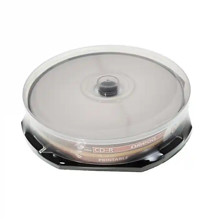 Preț redus CD-R Omega 56266 Printabil 700Mb,80min,52X, cake box 10 buc