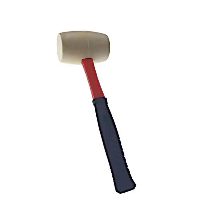 Ciocan de cauciuc alb,500 g,cu maner anti-alunecare Calitate înaltă