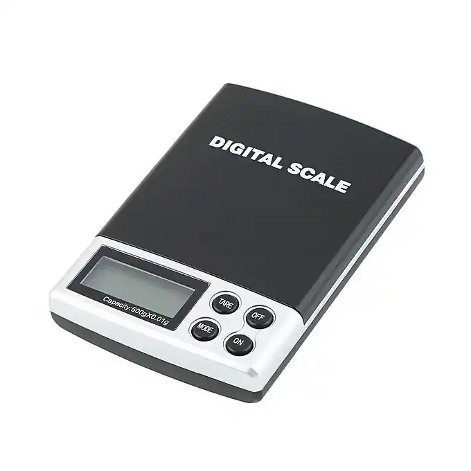 Ultima șansă Cantar digital LCD de buzunar, capacitate 500g, diviziune 0.1g, argintiu