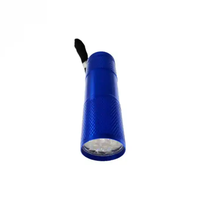 Lanterna cu 9 led-uri, Esperanza ALTAIR, corp aluminiu, lungime 90mm, 3xAAA, albastra Ultima șansă