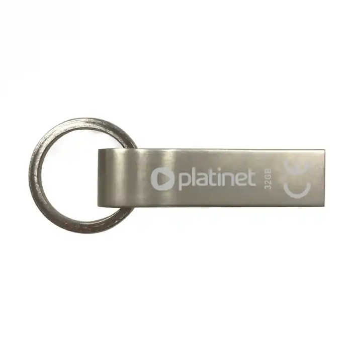 Lichidare de stoc Memorie USB 2.0 Platinet 32Gb, K-Depo 44850, din metal, impermeabila