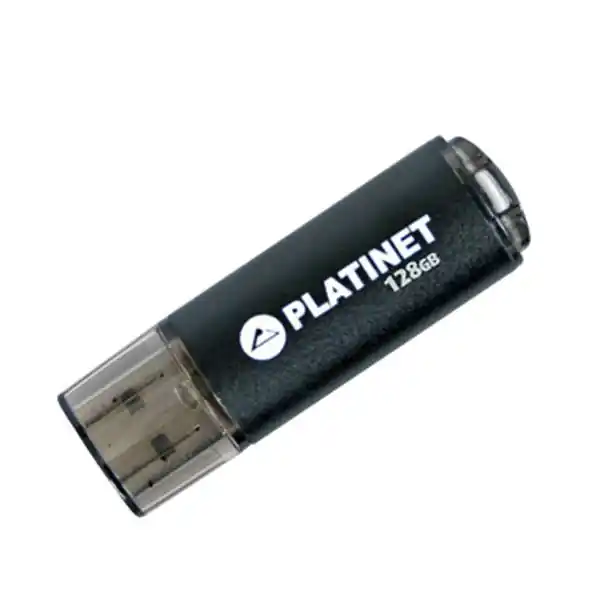 Plată securizată Unitate flash, PLATINET, USB 2.0, 128 GB, Negru