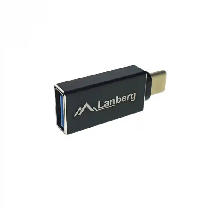 Adaptor , Lanberg , USB C(tata)/USB A mama 3.1 , negru Livrare gratuită