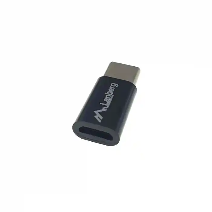 Adaptor, Lanberg, USB C(tata)/microUSBmama 2.0, negru Plată sigură