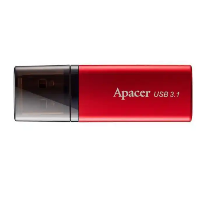 Memorie USB 3.1 Apacer 16Gb ,AH25, cu capac, negru cu rosu Ofertă limitată