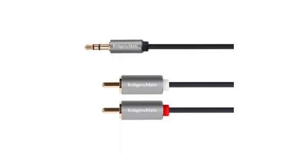 Disponibil imediat Cablu Jack 3.5 - 2rca 5m Basic K&m