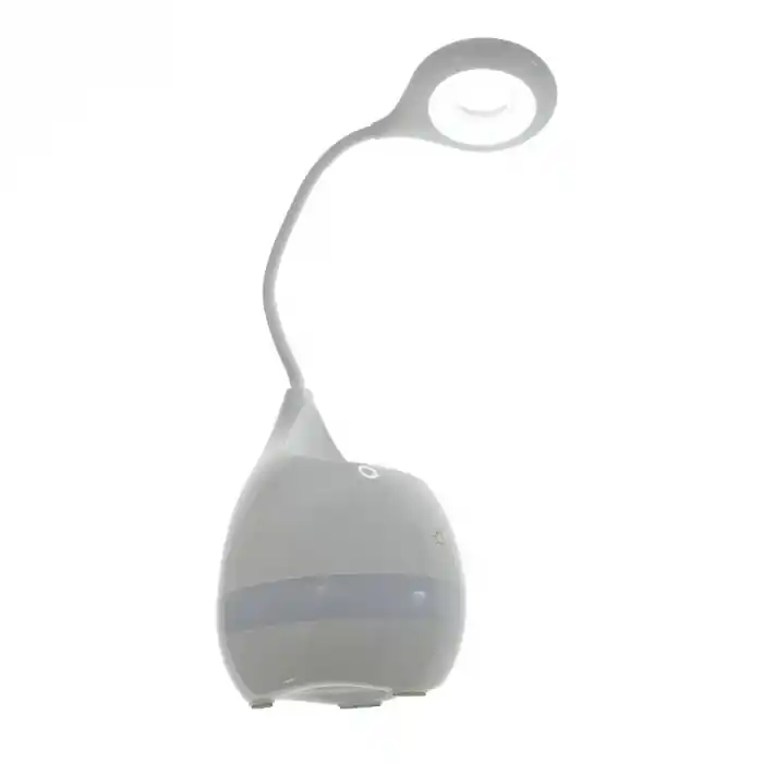 Lampa Led 5W, de birou, Platinet 45211, cu acumulator 2000mAh, cu suport accesorii, 500x120x120mm, ABS, alba Reducere