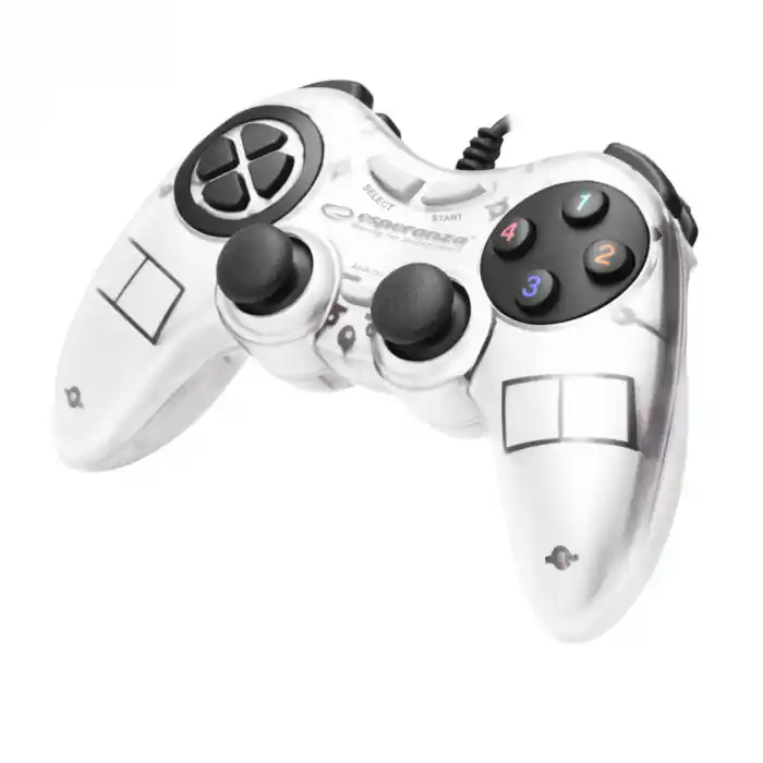 Super ofertă Controller Esperanza EGG105W Fighter, cu vibratii, PC, Alb
