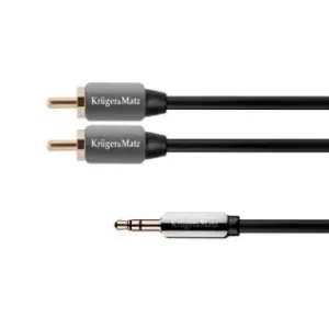 Lichidare de stoc Cablu 3.5-2rca 1.0m Kruger&matz