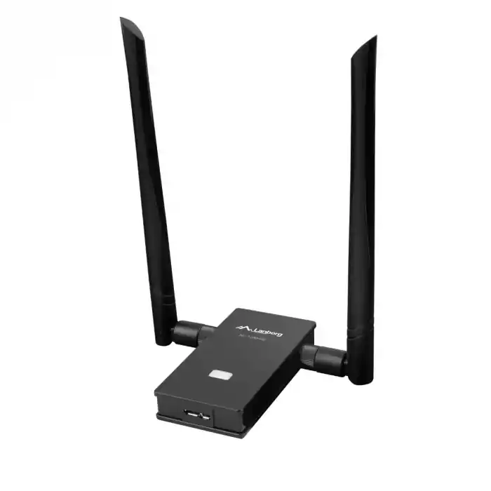 Vezi acum Adaptor wireless Lanberg 42403, AC 1200, dual band, MIMO, 2 antene, USB 3.0, mini