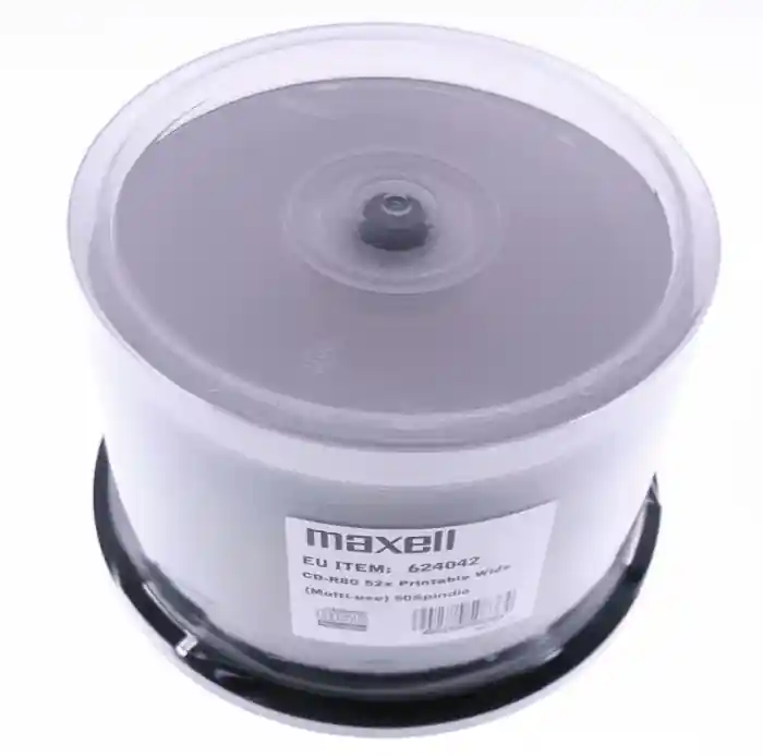 CD-R Maxell 700 Mb, 80 min, 52X, Alb Printabil Inkjet, Cake Box, 50 buc-624042.00.TW Lichidare de stoc