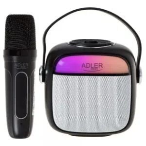 Difuzor Karaoke Cu Microfon Ad 1199 Negru Adler Discount
