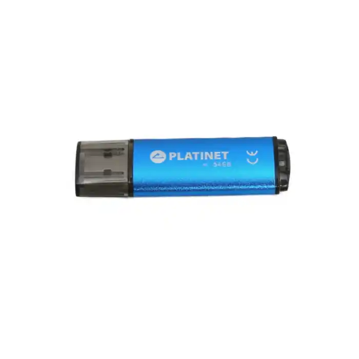Memorie USB 2.0 Platinet 64Gb, X-Depo 43611, cu capac, albastra Chilipir