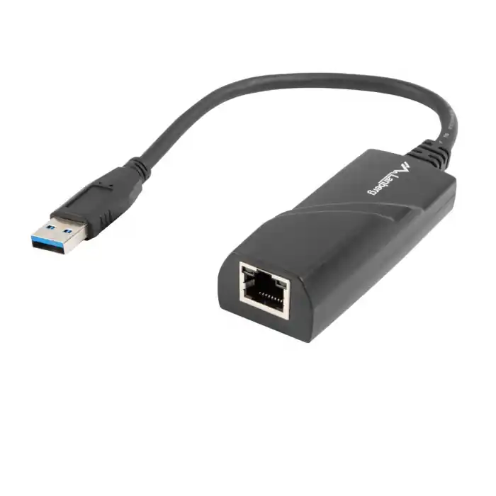 Vezi acum Adaptor LAN USB 3.0 , Lanberg 41870, cu cablu 15 cm, Gigabit Ethernet