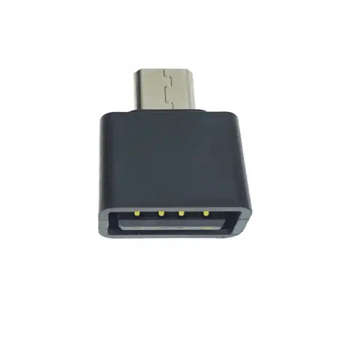 Ultima șansă Adaptor OTG USB 2.0 mama la microUSB tata, alimentare, conectare si transfer de date, negru