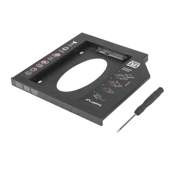 Adaptor HDD Caddy HDD/SSD, pentru unitati optice de tipul 9.5 mm, IF-SATA-10 Cumpărături sigure