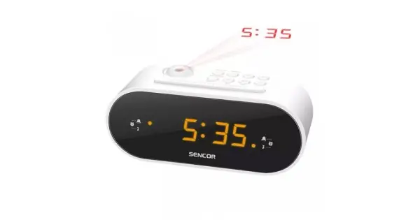 Radio Cu Ceas Alb Sencor Noutate