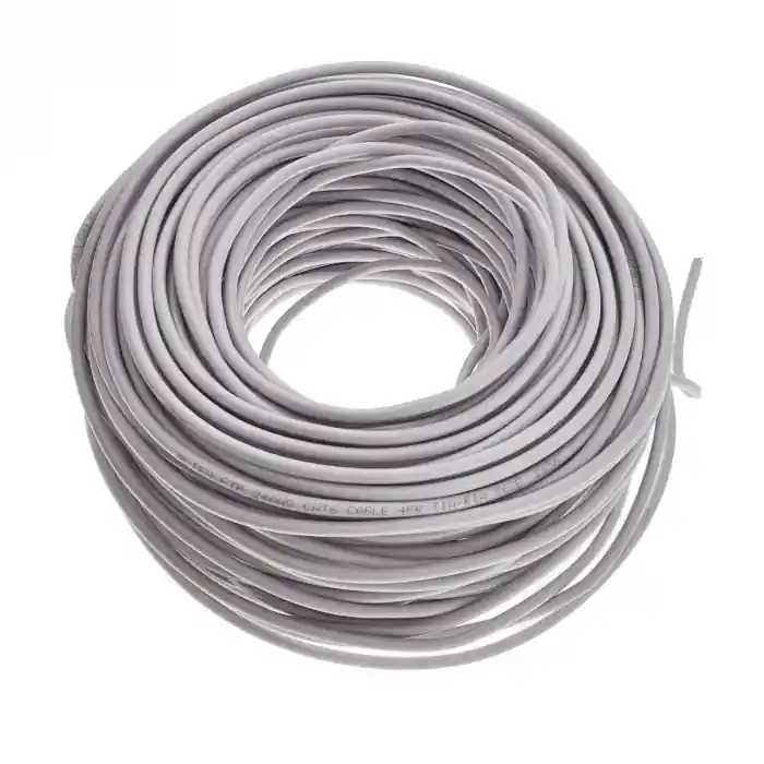 Ofertă de sezon Rola cablu FTP, Alien 00130, cat6e, lungime 100 metri, CCA, AWG 24, de legatura retea, ethernet, gri