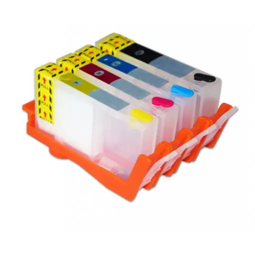 Set cartuse reincarcabile pt HP912 refilabile, HP912XL, HP Officejet PRO 8010, 8012, 8020, 8025 Cel mai vândut