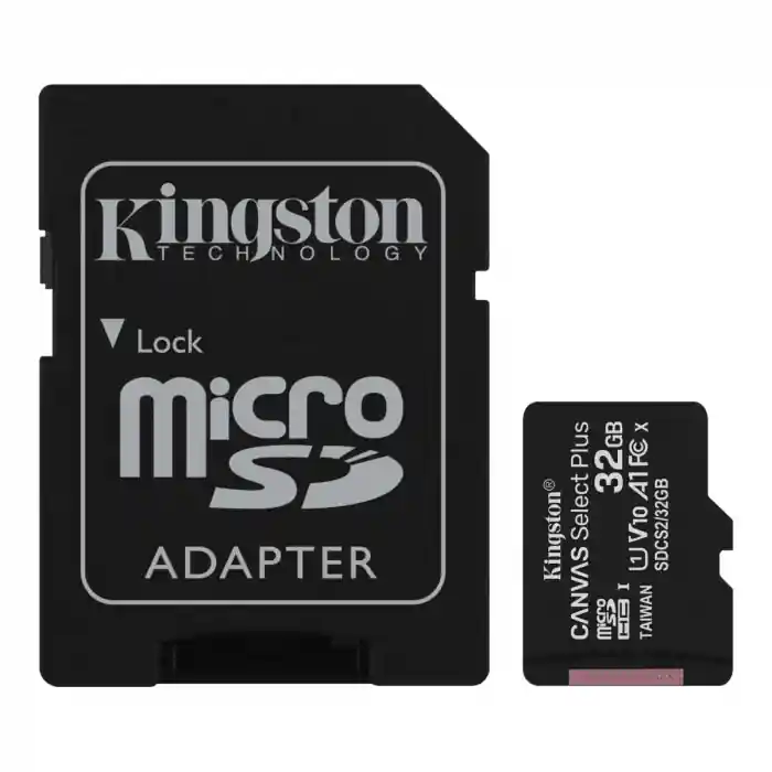 Card de memorie MicroSD Kingston Canvas Select Plus, 32GB, UHS-I, 100MB/s, cu adaptor Ofertă de sezon