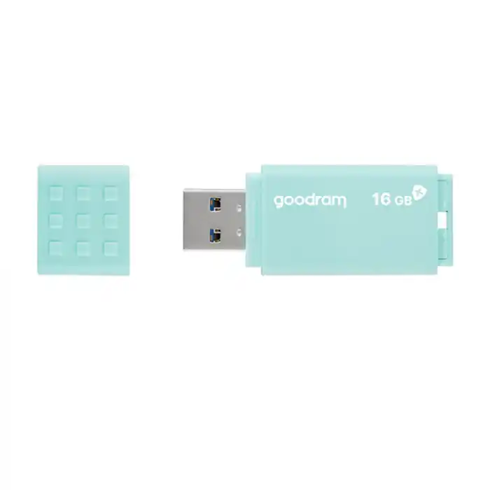 Lichidare de stoc Memorie USB 3.0, 16 GB, Goodram UME3 Care, cu capac, albastra