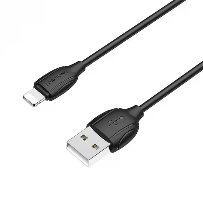 Cablu cu conectori USB tata si lightning tata, Borofone BX19 Benefit, lungime 1m, negru Plată sigură