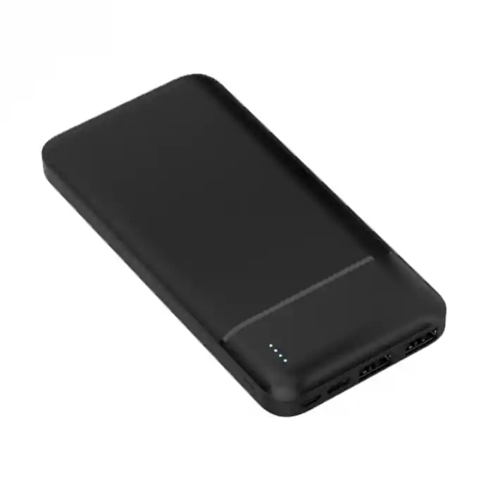 Baterie externa, powerbank Platinet 45720, 10000 mAH li-polimer, 2 x USB, 1 x Type C, 1 x microUSB, LED, negru Discount
