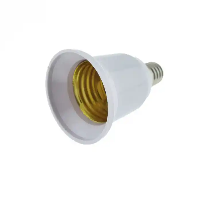 Adaptor bec pentru soclu E14 la E27, FL-95980, alb Premium