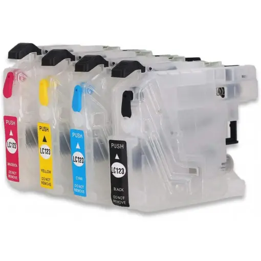 Calitate înaltă Cartuse reincarcabile pt BROTHER LC123 autoresetabile, multipack 4 cartuse ( BK, C, M, Y )