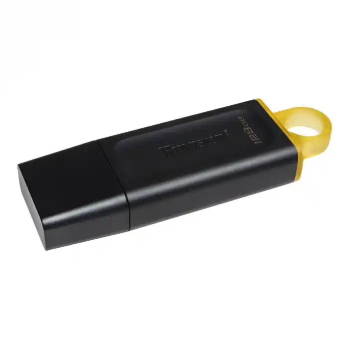 Disponibil imediat Memorie USB 3.2 Kingston Data Traveler Exodia, 128gb, cu capac si inel breloc, neagra