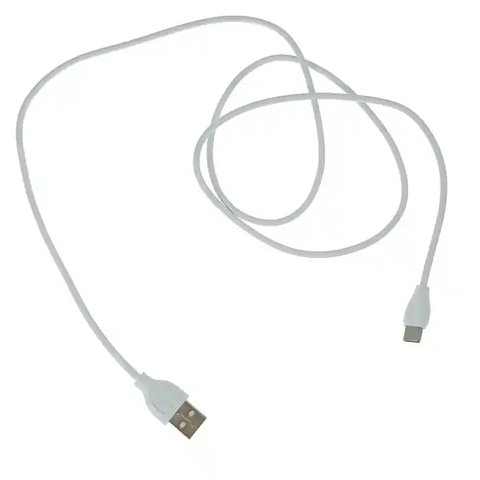 Cablu cu conectori USB-A tata la USB-C tata, 3.1A, lungime 100cm, Jellico YG-10 92131, incarcare, transfer date, alb Preț redus