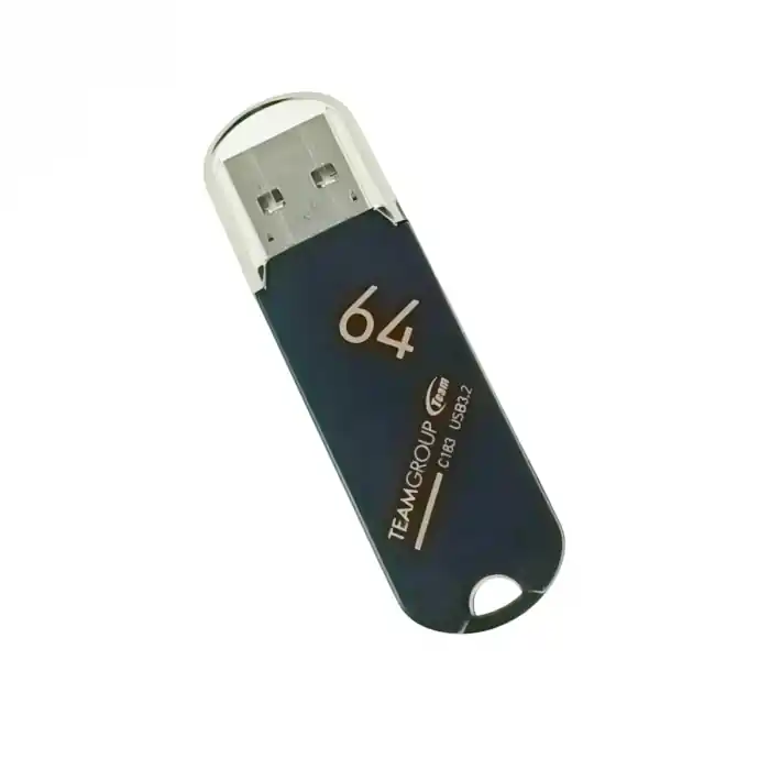 Nu rata Memorie USB 3.2 Gen 1, 64Gb, TeamGroup C183 04261, cu capac, neagra